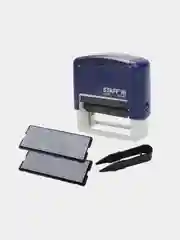 Штамп самонаборный 5-строчный STAFF, оттиск 58 х 22 мм, "Printer 8053", в комплекте кассы