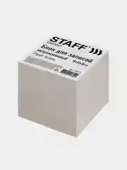 Блок для записей STAFF, непроклеенный, куб 9 х 9 х 9 см, белизна 70-80%, 126575