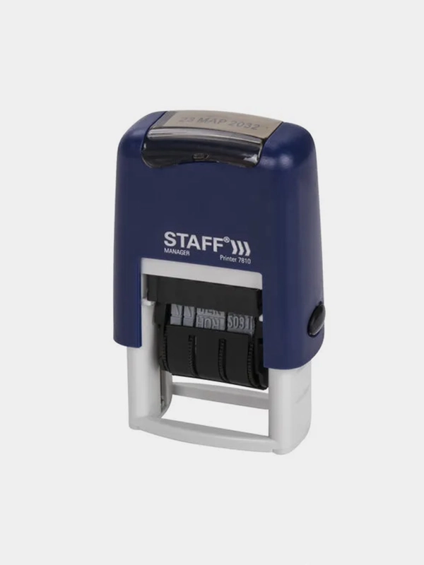Датер-мини STAFF, месяц буквами, оттиск 22 х 4 мм, "Printer 7810", 237432