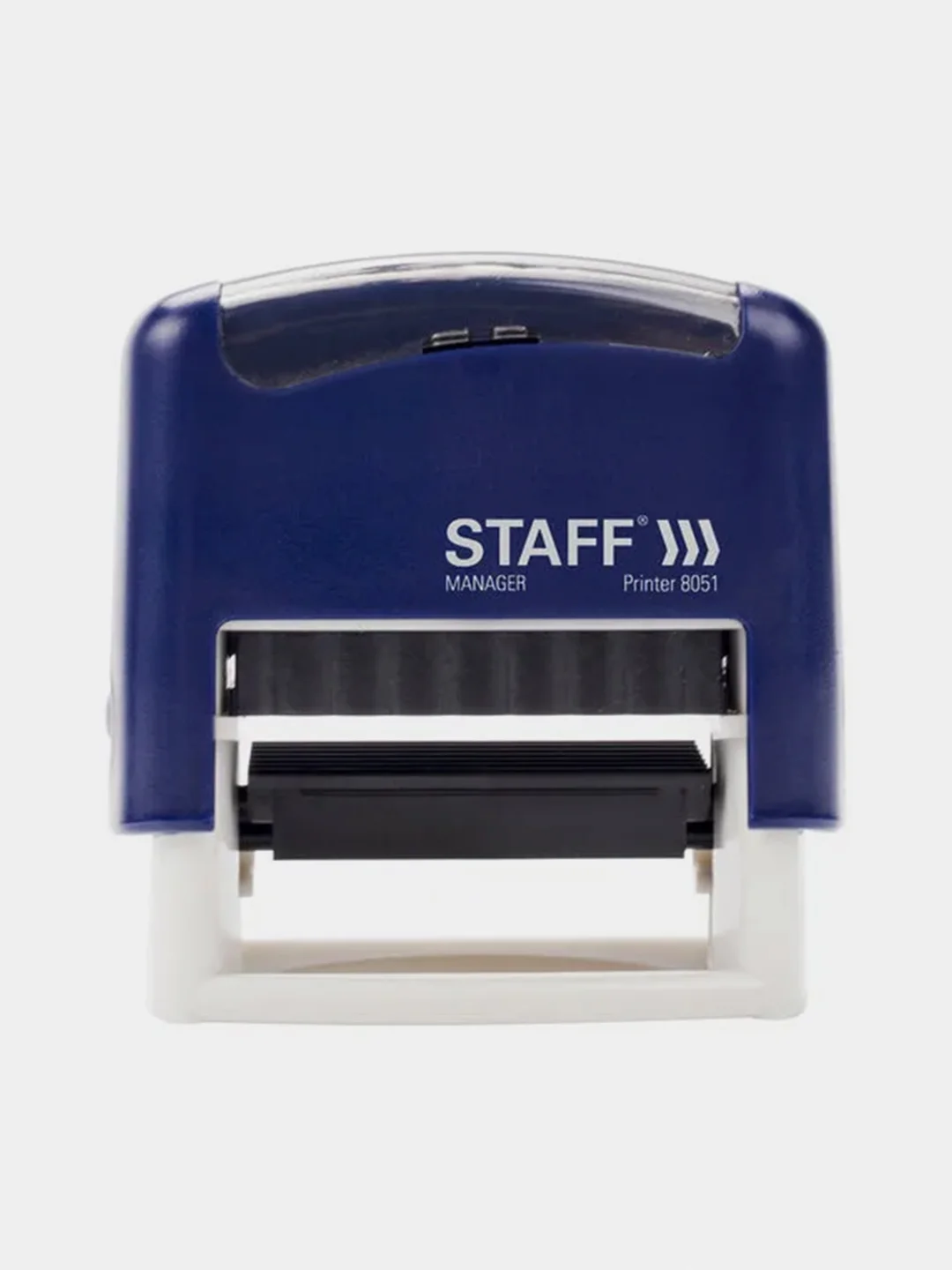 Штамп самонаборный 3-строчный STAFF, оттиск 38 х 14 мм, "Printer 8051", касса в комплекте