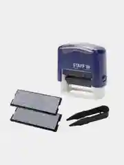 Штамп самонаборный 4-строчный STAFF, оттиск 48 х 18 мм, "Printer 8052"