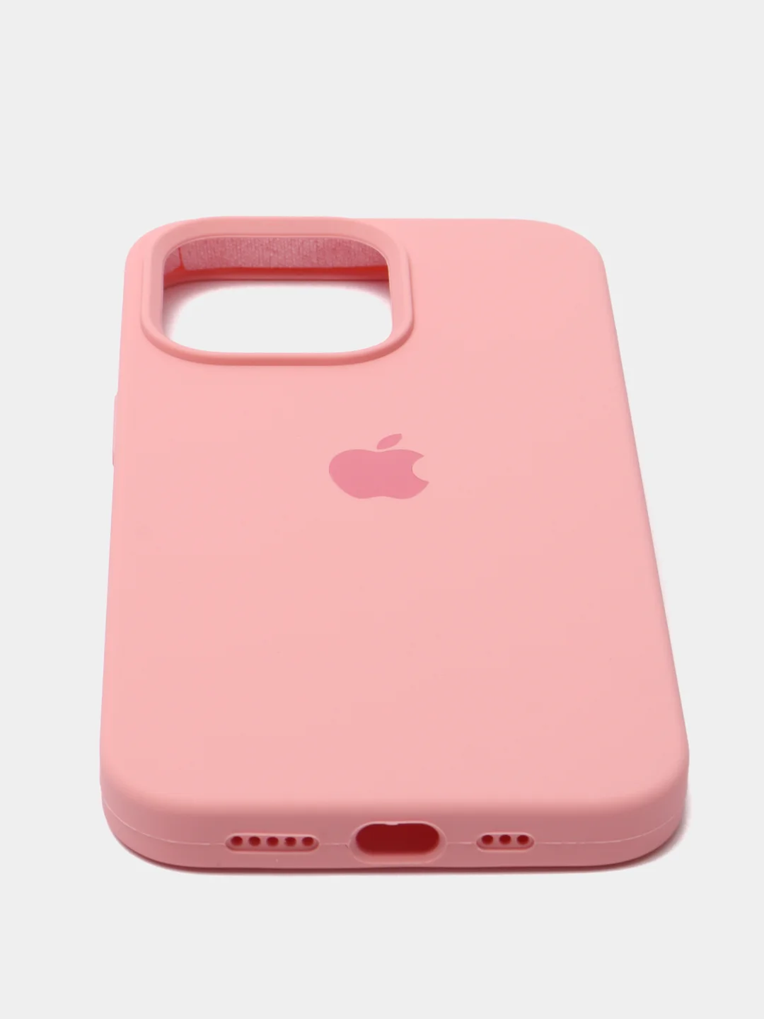 Розовый чехол силиконовый для iPhone 13, 13 Pro, 13 Pro Max, с закрытым низом