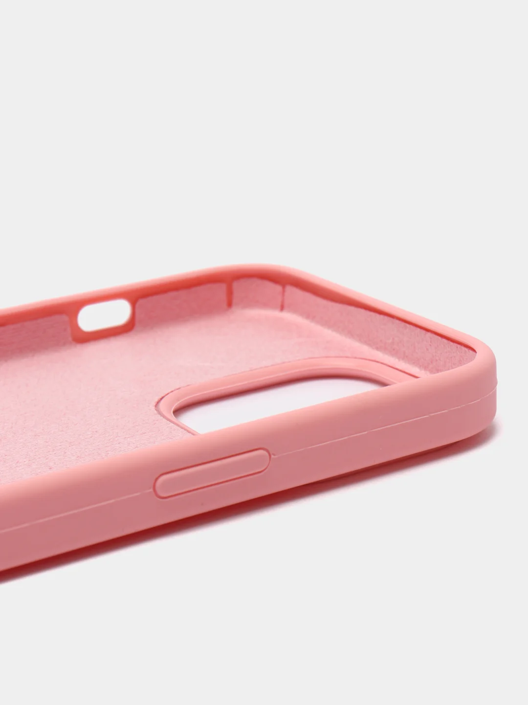 Розовый чехол силиконовый для iPhone 13, 13 Pro, 13 Pro Max, с закрытым низом