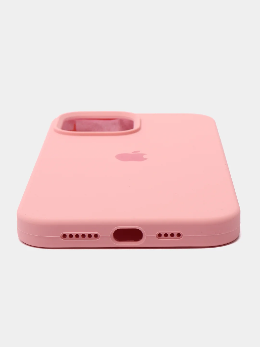 Розовый чехол силиконовый для iPhone 13, 13 Pro, 13 Pro Max, с закрытым низом