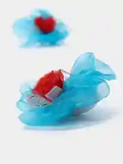 Багровый бантики детские из органзы пара
