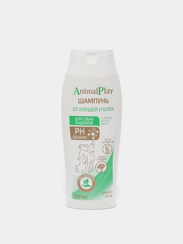 Шампунь для отпугивания насекомых и ухода за шерстью собак и щенков, Animal Play, 250 мл