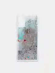 Серый меланж чехол Samsung Galaxy A41 (Самсунг Галакси А41) чехол переливающийся жидкий с блестками