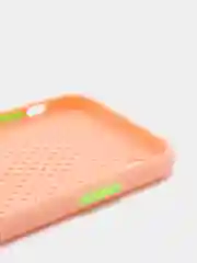 Бежевый чехол силиконовый с перфорацией для  Айфон iPhone  XS MAX и iPhone XR
