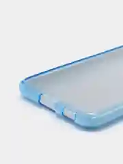 Голубой чехол Samsung Galaxy S21, Самсунг Галакси С21 блестящий