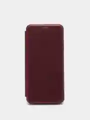 Багровый чехол книжка Xiaomi Redmi 10 с функцией подставки
