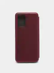 Багровый чехол книжка Xiaomi Redmi 10 с функцией подставки