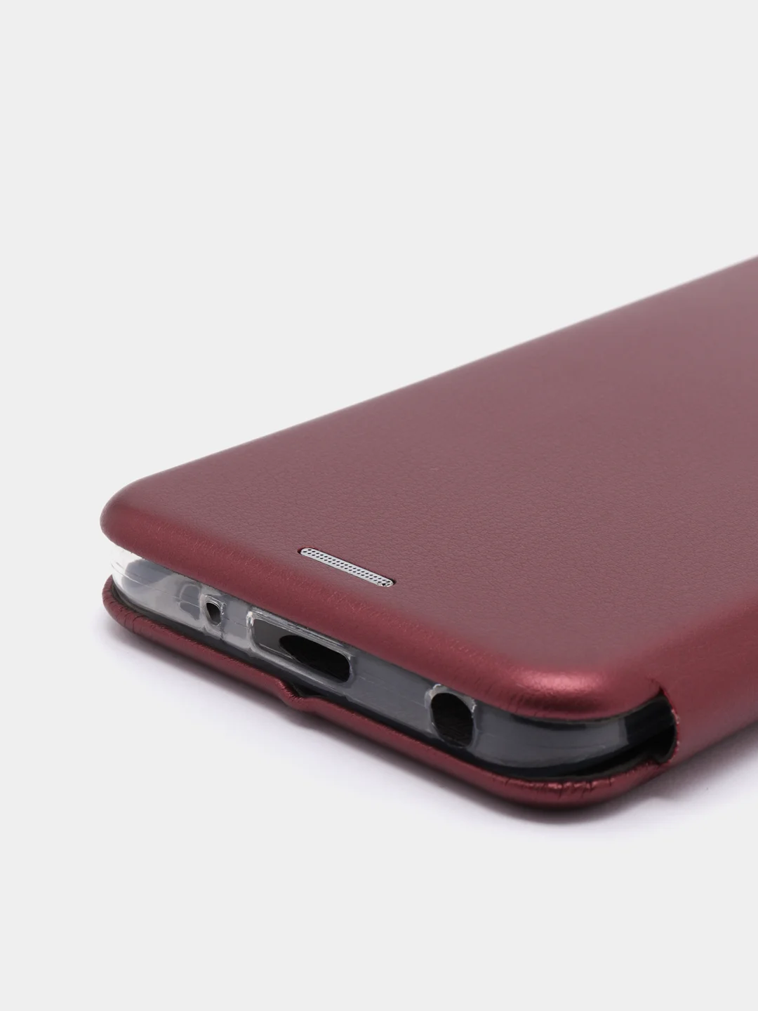 Багровый чехол книжка Xiaomi Redmi 10 с функцией подставки