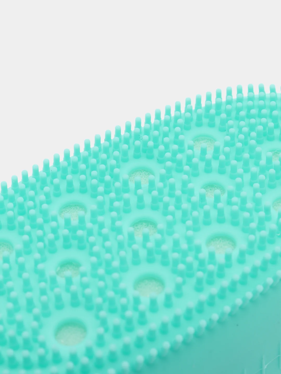 Бирюзовый силиконовая губка/мочалка для душа Bubbles Bath Brush