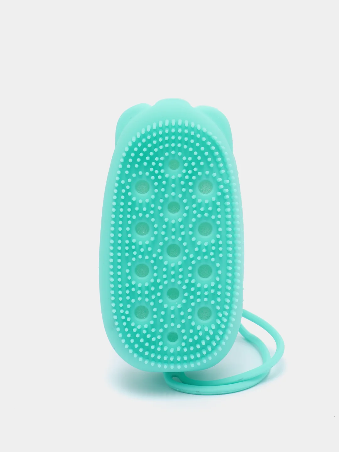 Бирюзовый силиконовая губка/мочалка для душа Bubbles Bath Brush
