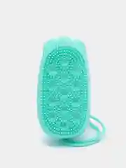 Бирюзовый силиконовая губка/мочалка для душа Bubbles Bath Brush