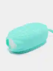 Бирюзовый силиконовая губка/мочалка для душа Bubbles Bath Brush