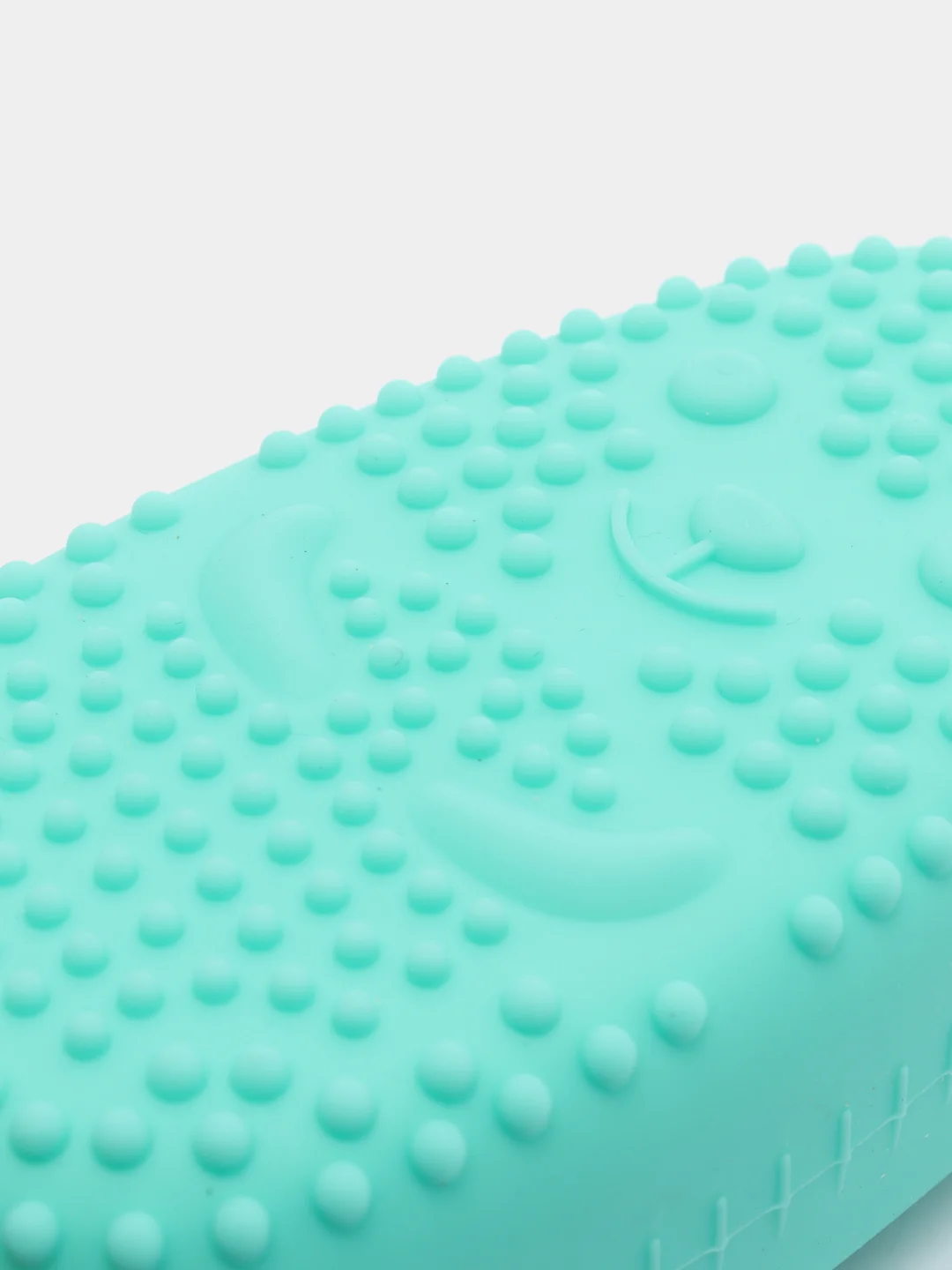 Бирюзовый силиконовая губка/мочалка для душа Bubbles Bath Brush