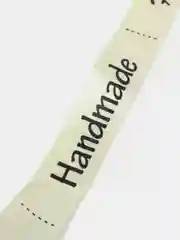 Светло-жёлтый лента атласная "Handmade", 25 мм, отрез 2 метра