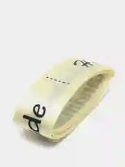 Светло-жёлтый лента атласная "Handmade", 25 мм, отрез 2 метра