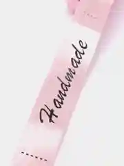 Розовый лента атласная "Handmade", 25 мм, отрез 2 метра