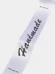 Белый лента атласная "Handmade", 25 мм, отрез 2 метра
