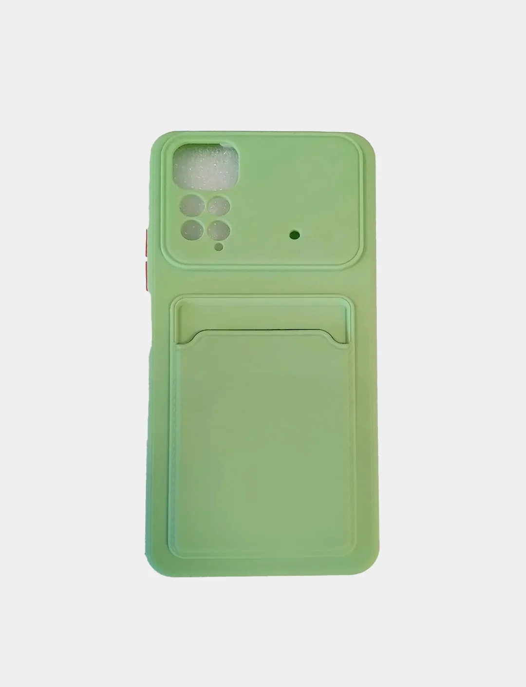 Салатовый чехол с защитой камеры и с отделением для карточки Redmi Note 11 2022  6.43, Note 11S 2022