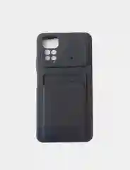 Угольный чехол с защитой камеры и с отделением для карточки Redmi Note 11 2022  6.43, Note 11S 2022