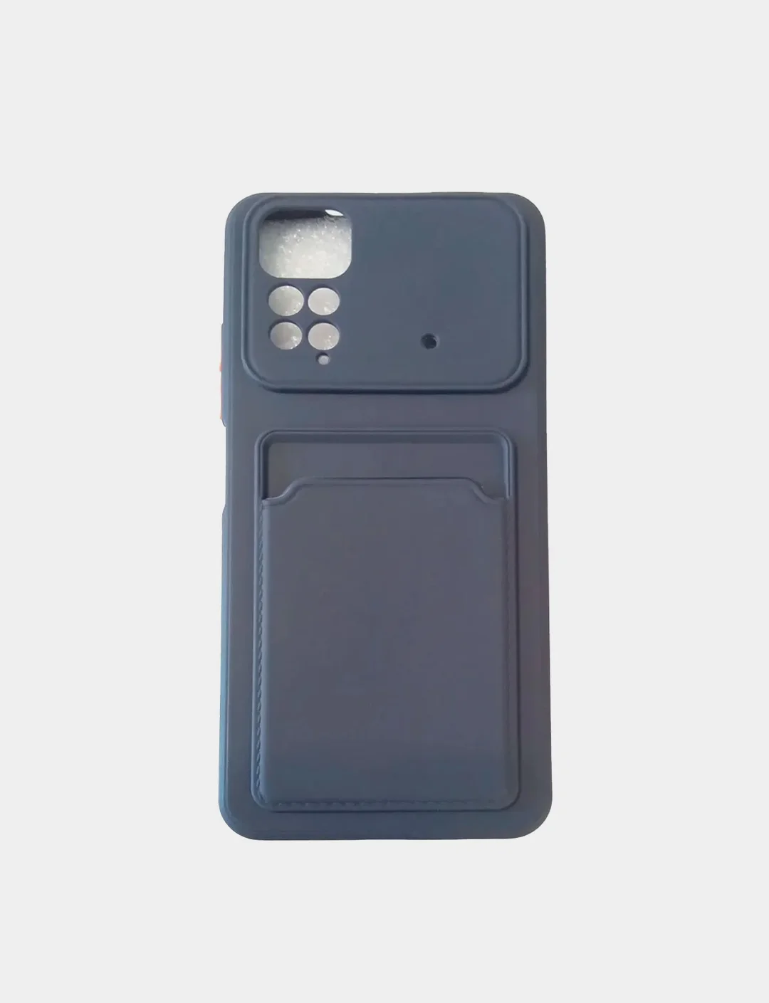 Темно-синий чехол с защитой камеры и с отделением для карточки Redmi Note 11 2022  6.43, Note 11S 2022