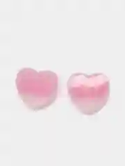 Розовый кабошон "Сердечко", 2 шт