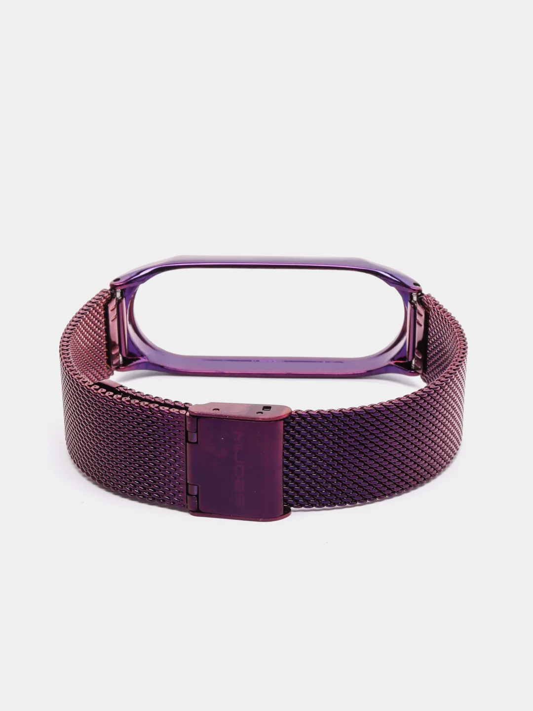 Фиолетовый фирменный металлический ремешок для Xiaomi Mi band 3, 4, 5, 6