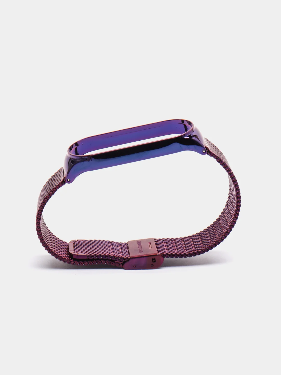 Фиолетовый фирменный металлический ремешок для Xiaomi Mi band 3, 4, 5, 6