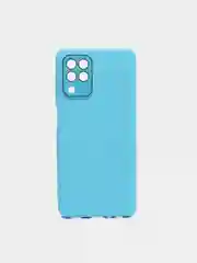 Голубой чехол для Samsung A22 защита камеры