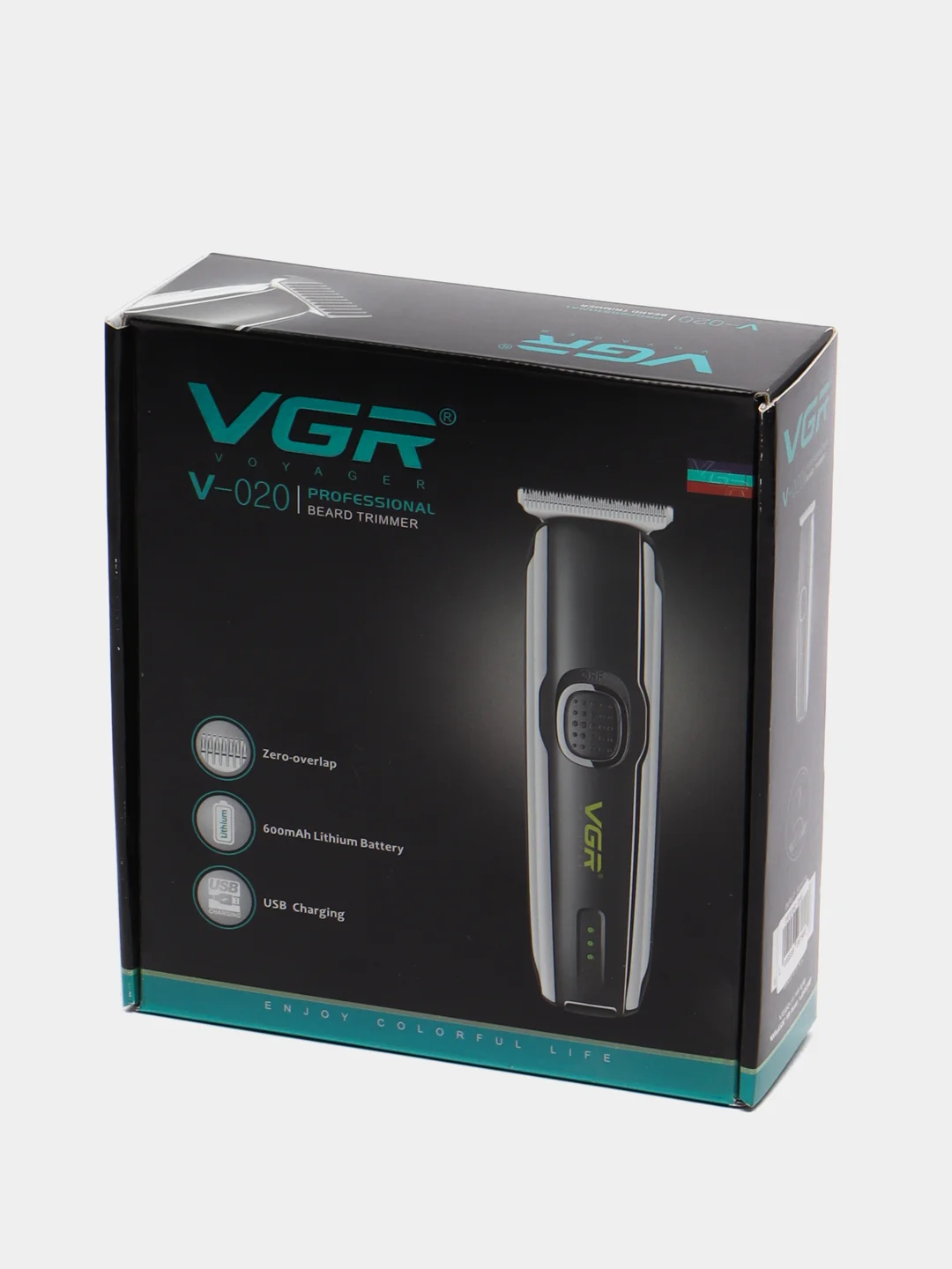 Машинка для стрижки волос VGR V-020 Pro насадки, USB зарядка