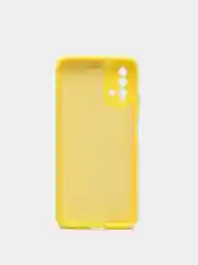 Желтый чехол для Samsung A22 M32 Xiaomi Redmi 9T с подложкой из микрофибры и защитой для камеры
