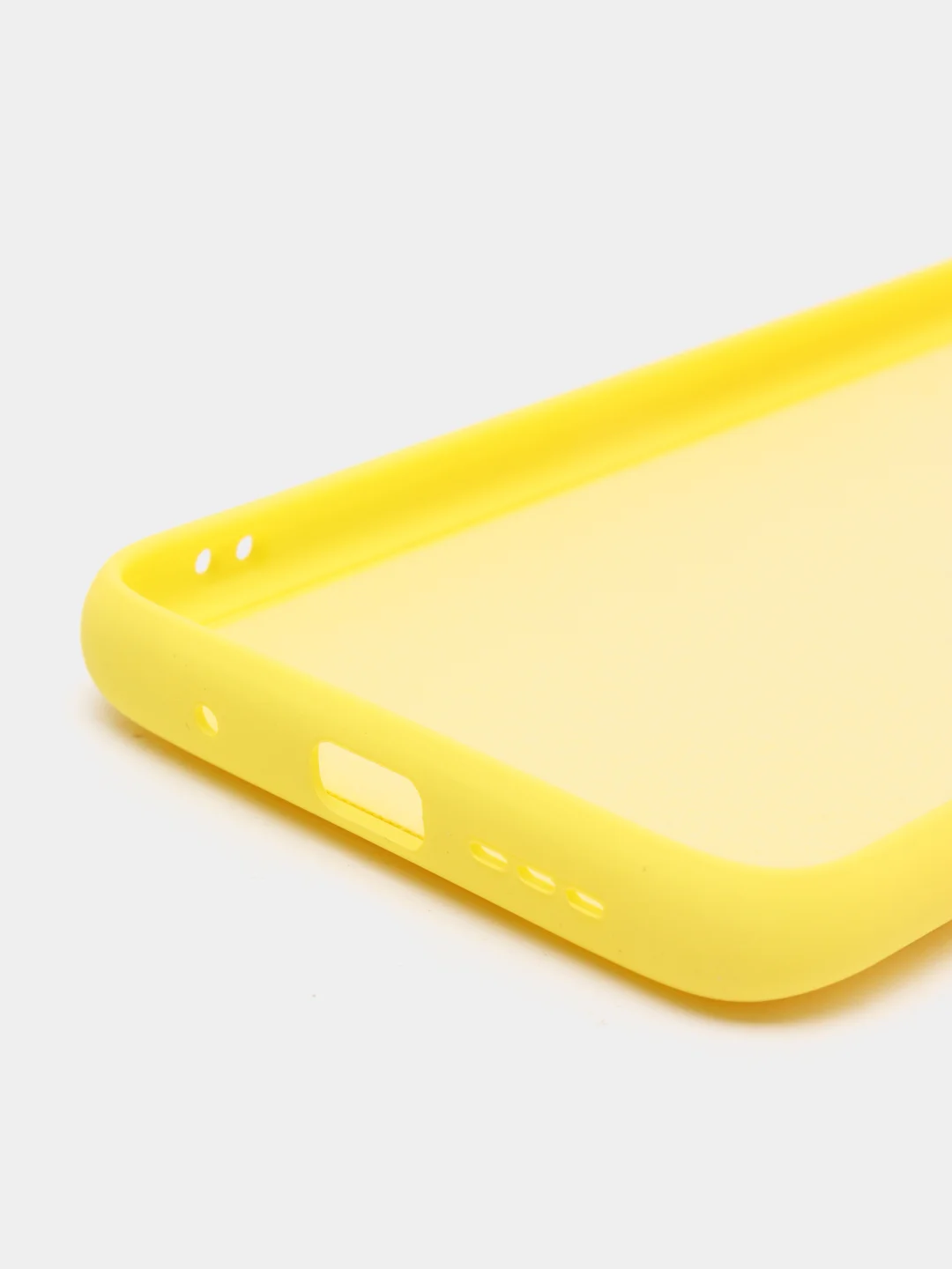 Желтый чехол для Samsung A22 M32 Xiaomi Redmi 9T с подложкой из микрофибры и защитой для камеры