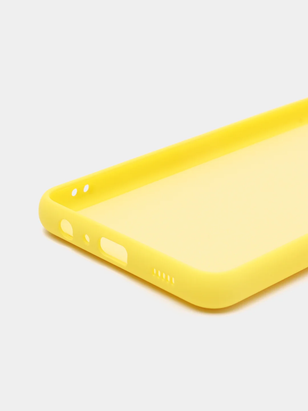 Желтый чехол для Samsung A22 M32 Xiaomi Redmi 9T с подложкой из микрофибры и защитой для камеры