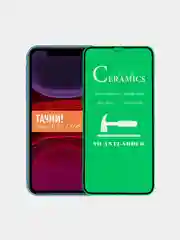 Черный защитная пленка iPhone X / 7 / 8 / 7+ / 8+ / 6 / XR / 11, керамическая