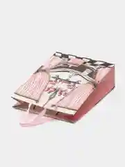 Пакет подарочный на 8 марта, блеск 3Dаппликация, плотный картон 32*26*10 см Люкс