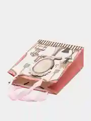 Пакет подарочный на 8 марта, блеск 3Dаппликация, плотный картон 24*18*8 см Люкс