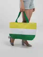 Желтый сумка пляжная, отдел на молнии