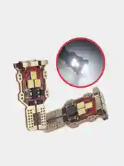 Белый габаритная светодиодная LED лампа для автомобиля W5W, W16W, T15, диоды на задний ход