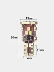 Белый габаритная светодиодная LED лампа для автомобиля W5W, W16W, T15, диоды на задний ход