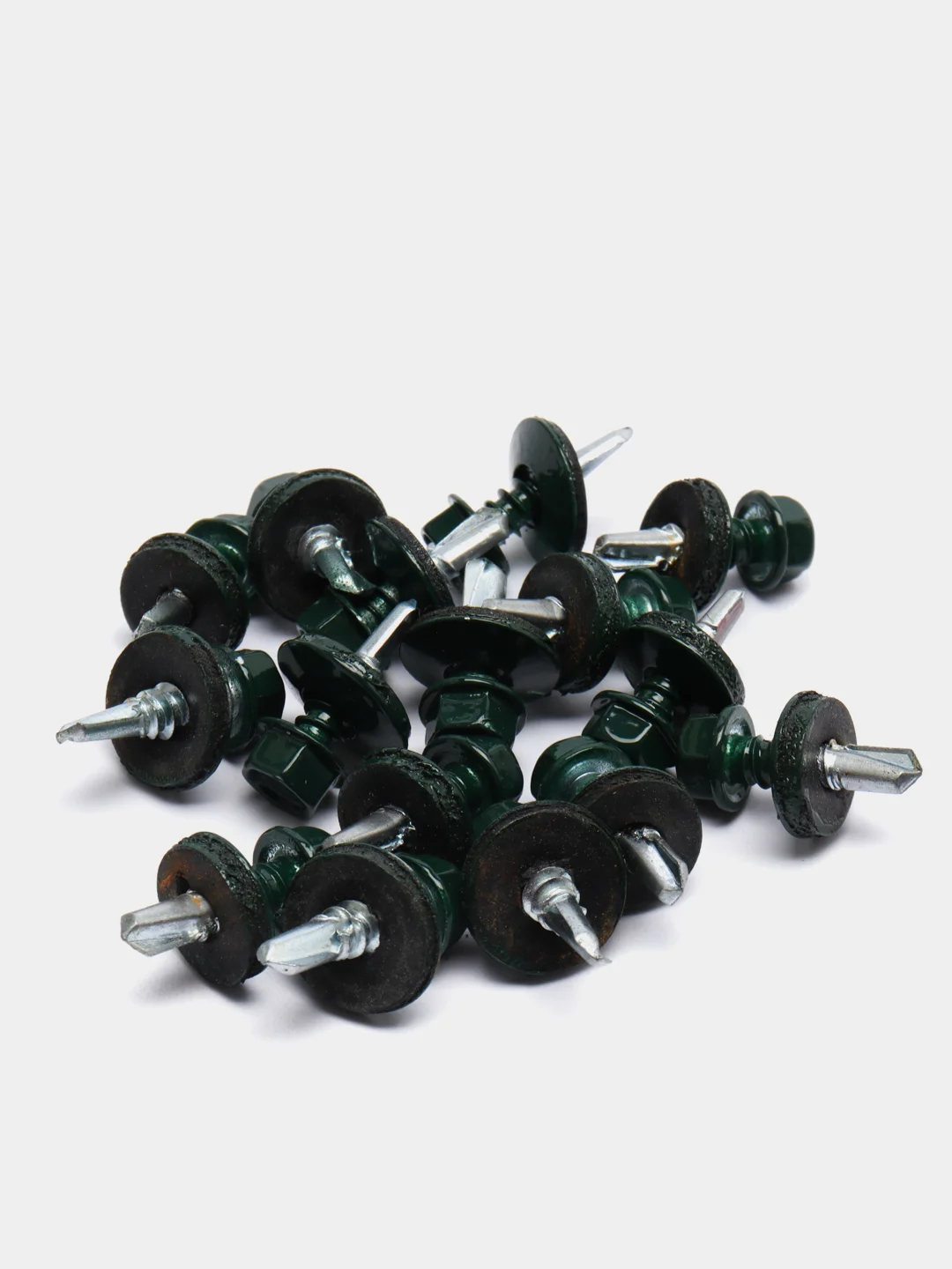 Саморез кровельный RAL 6005 зеленый, 5,5 мм х 19 мм, 300 штук, 1,3 кг