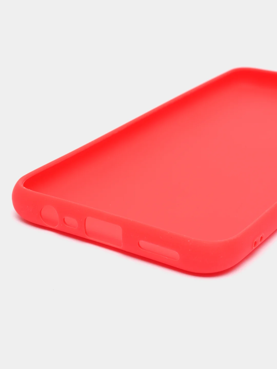 Красный чехол для Realme C11 2020 силиконовый матовый однотонный
