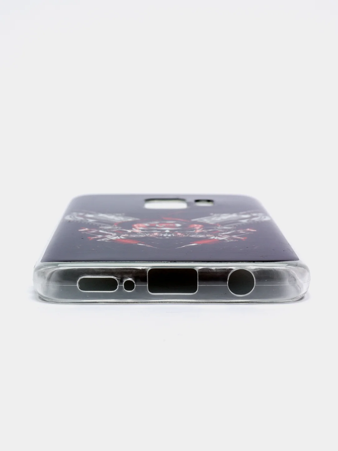 Багровый чехол Samsung Galaxy S9, Самсунг Галакси С9 силиконовый с рисунком