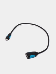 OTG USB AF - MicroUSB BM "Vention", 25cм (VAS-A07-B025)