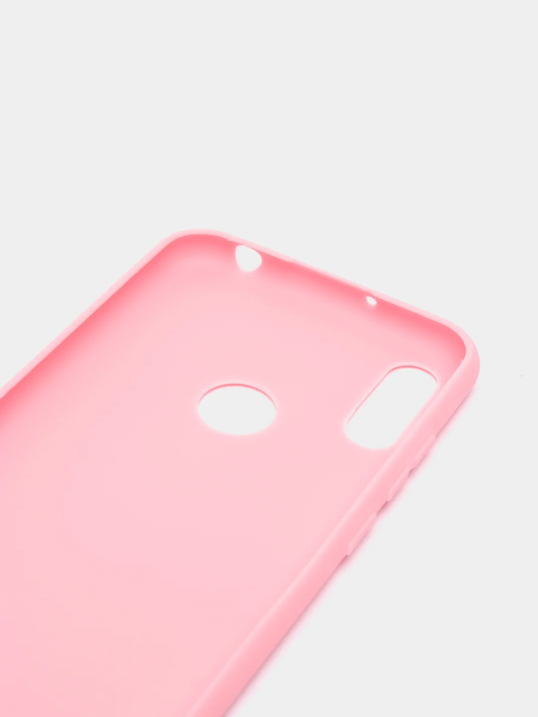 Розовый чехол для Huawei Honor 8A/Y6 2019 силиконовый матовый однотонный