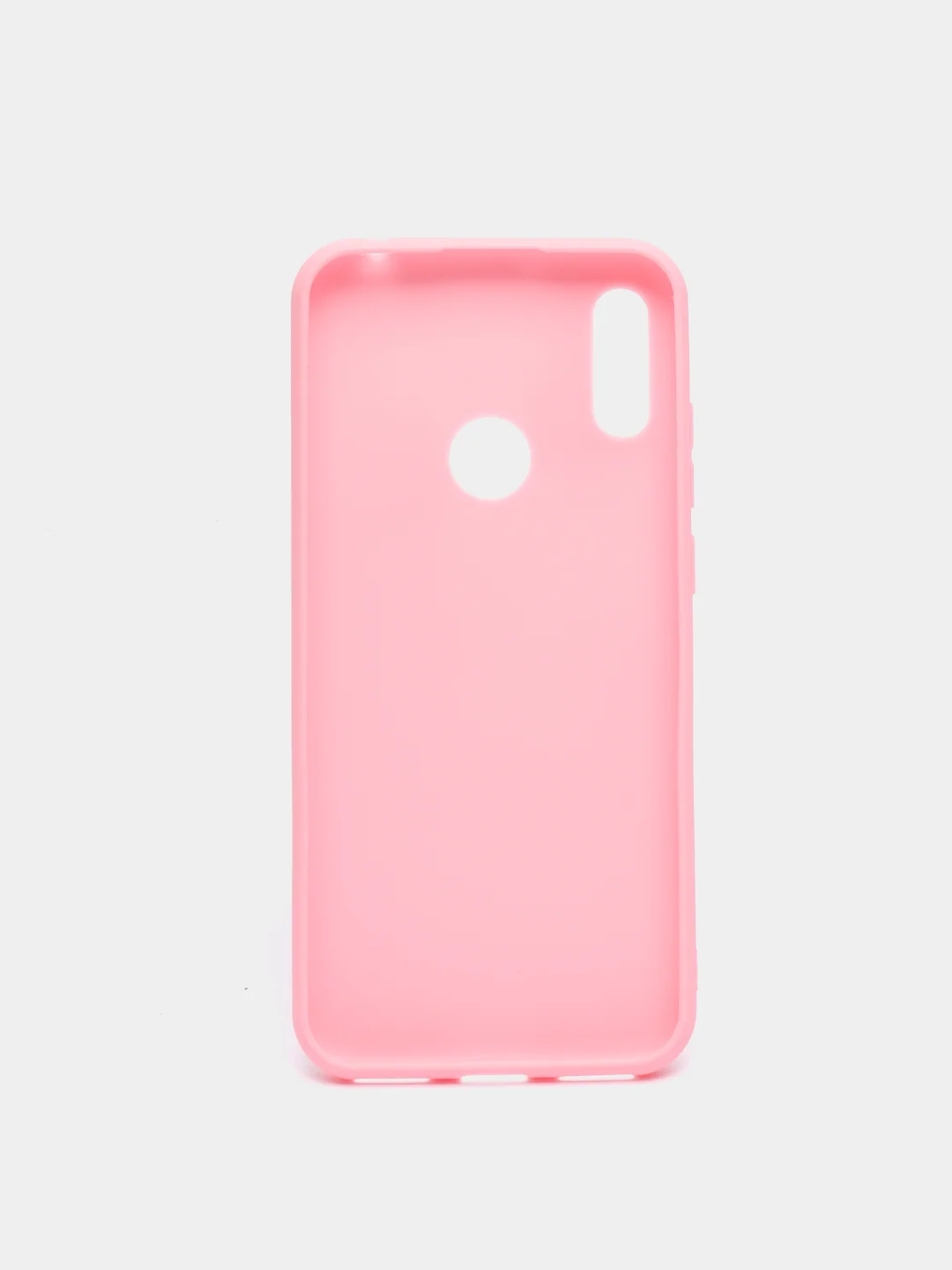 Розовый чехол для Huawei Honor 8A/Y6 2019 силиконовый матовый однотонный