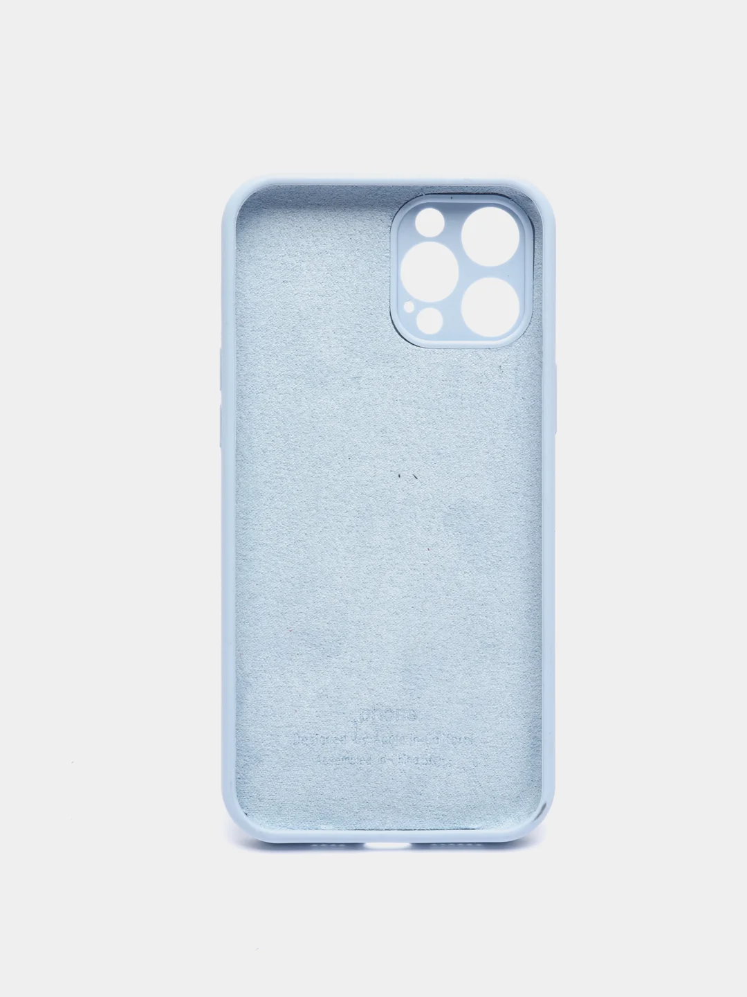 Ледяной чехол Silicone Case для iPhone 12 Pro Max с логотипом закрытый низ