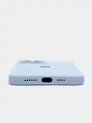 Ледяной чехол Silicone Case для iPhone 12 Pro Max с логотипом закрытый низ